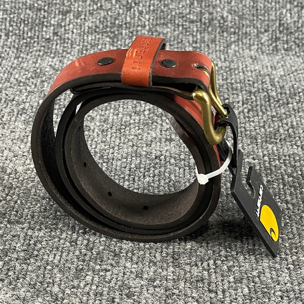 *NWT Carhartt Youth  Casual Rugged Genuine Leather Belt - Picture 3 of 12